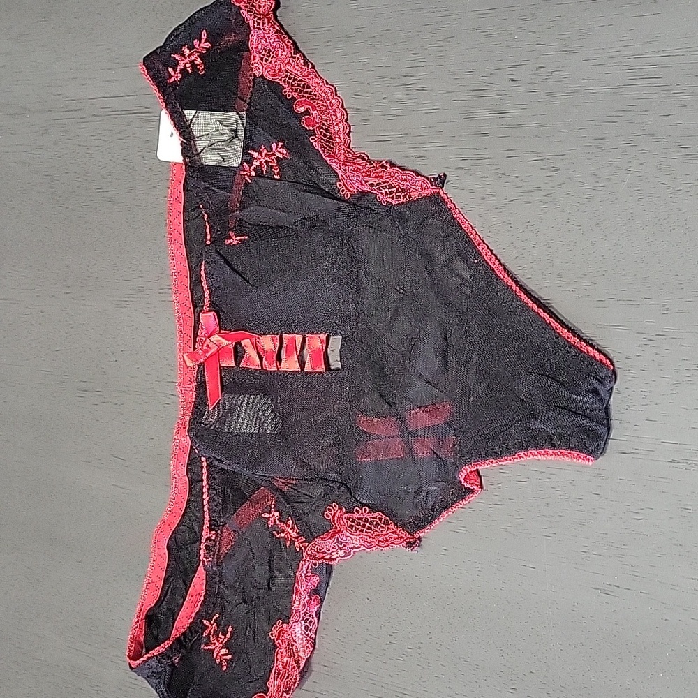 NWT Black & Red Panties